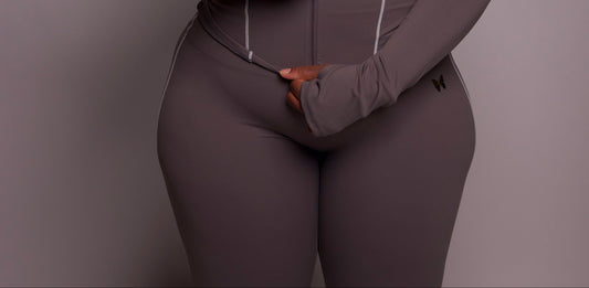 Belle Set Leggins- Silver Grey