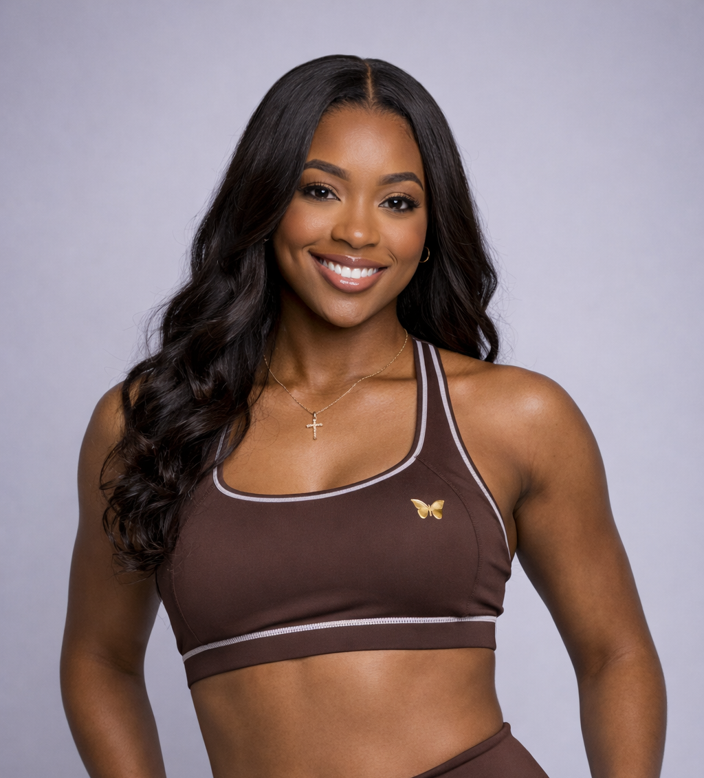 Belle Set Sports Bra - Amber Brown