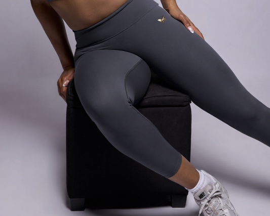 Belle Set Leggins- Silver Grey
